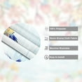 thumbnail image 5 of MIZHONA Spring Floral and Birds Shower Curtain Hummingbird with Flower Fabric Waterproof Bathroom Curtain 72"W x 72"L, 5 of 8