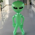 thumbnail image 3 of Paquete de 3 alienígenas inflables gigantes - Juguetes inflables alienígenas para niños - Decoraciones de fiesta temáticas de cumpleaños de Halloween Ormromra CPB-DE-WX368-3, 3 of 5