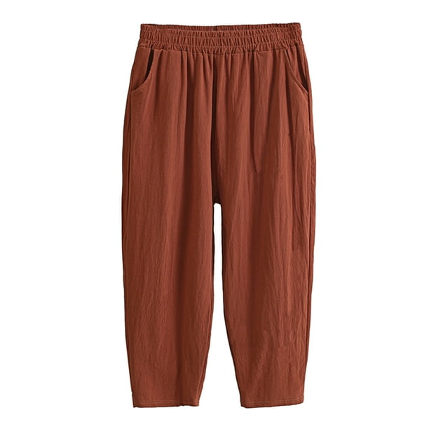 Niuer Womens Capri Pants Loose Yoga Pants Wide Leg Comfy Lounge Pajama Capris Sweatpants with