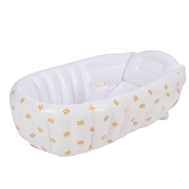 Bañera inflable para bebés, plegable, para recién nacidos y niños pequeños, asiento portátil para baby shower con bomba de aire incorporada, tipo B
