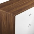 thumbnail image 4 of Dresser Drawer Chest, Walnut White, Wood, Mid Century Bedroom Living, Modern Contemporary HB35655, 4 of 8
