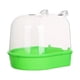 thumbnail image 1 of Jaula para pájaros de 13 cm, versátil, fácil de instalar, comedero para loros, bañera colgante. Verde, 1 of 8