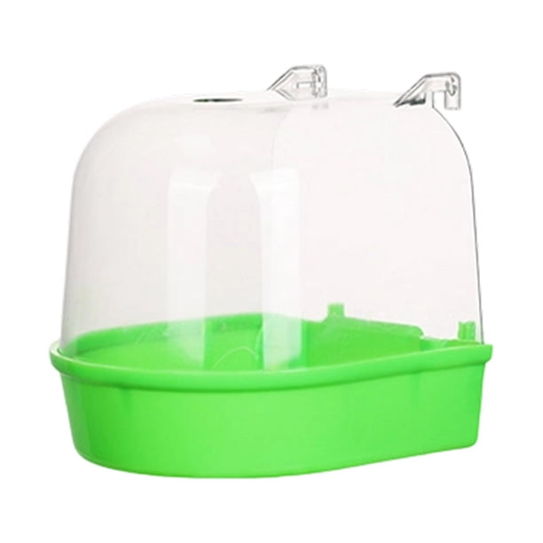 Jaula para pájaros, ducha para loros, comedero, zona de juegos para loros Verde