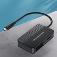 thumbnail image 4 of USB 3.0 tipo C lector de tarjetas USB 4 en 1 lector de tarjetas inteligentes de memoria 5Gbps SD TF CF MS, 4 of 6