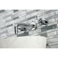 thumbnail image 3 of Kingston Brass KS8121NX Hamilton Double-Handle 3-Hole Wall Mount Bathroom Faucet in Polished Chrome, 3 of 8