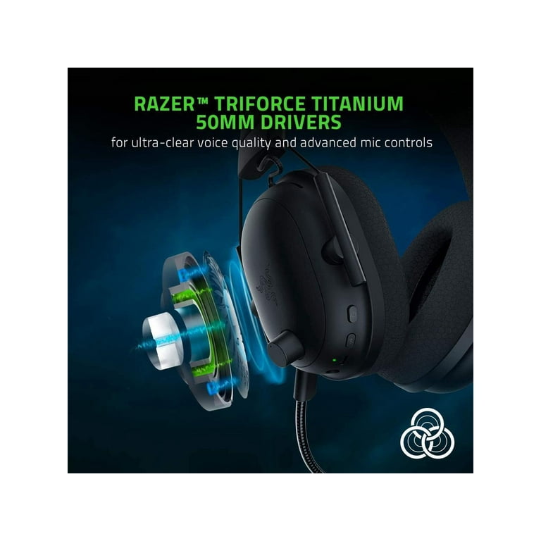 Razer BlackShark V2 Pro Wireless Gaming Headset: THX 7.1 Spatial Surround Sound - 50mm Drivers - Detachable Mic - For PC, PS4, PS5, Switch, Xbox One, Razer BlackShark V2 Pro Wireless Gaming Headset: THX 7.1 Spatial Surround Sound - 50mm Drivers - Detachable Mic - For PC, PS4, PS5, Switch, Xbox One,