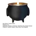 thumbnail image 2 of Cauldron Tea Light Holder Halloween Spooky 3D Printed Black Witch Jar Candle Holder Festival Partys Desktop Decoration A, 2 of 5