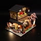 thumbnail image 3 of Restaurante japonés de madera DIY JShteea miniatura LED edificio regalo, 3 of 7
