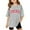 Grey, variant on WOYY Toddler Girls Short Sleeve T-Shirt Chicago Print Casual Loose Tshirt for Children
