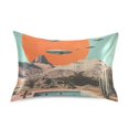thumbnail image 7 of Yayeee Pillowcase Standard Size Set of 2 Satin Wrinkle Resistant Pillow Case, Retro UFO, 7 of 7