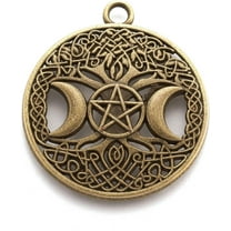 5 Pcs Moon Charms Pendant Tibetan Style Hollow Alloy Pendants Pagan Jewelry Jewelry Making Charms Metal Charms Pendant Pendant Ornament for Women DIY Necklace Bracelet Earring Jewelry Craft Making