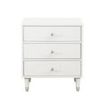 thumbnail image 1 of HomeFare Wood Modern Glam Nightstand in White, 1 of 10