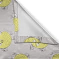 thumbnail image 3 of Ambesonne Sketchy Kitchen Curtains, Cartoon Hipster, 55"x39", Marigold and Teal, 3 of 3