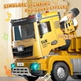 thumbnail image 6 of UQN Construction Vehicles Boys Toy Playsets, Construction Truck with Excavator Toy & Bulldozer Toy, Sounds and Lights, Kids Christmas&Birthday Gifts for 3 4 5 6 Years Old Boys, 6 of 7