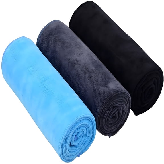 AUQ Yoga Towels Sweat Fitness Exercise Microfiber Workout Towels Absorbent Gym Towels for Men & Women Sports Towels Soft Fast Drying 3 Pack, 14inchX30inch