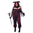 thumbnail image 2 of Women's Plus Size Psycho Jester Costume, 2 of 4