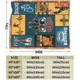 thumbnail image 5 of Boxing Blanket Super Soft Warm Boxing Sports Throw Blanket Gift for Men Women Boys Cozy Fluffy Plush Boxing Lightweight Flannel Gifts Fleece Blankets for Kids Adults 80"X60", 5 of 6
