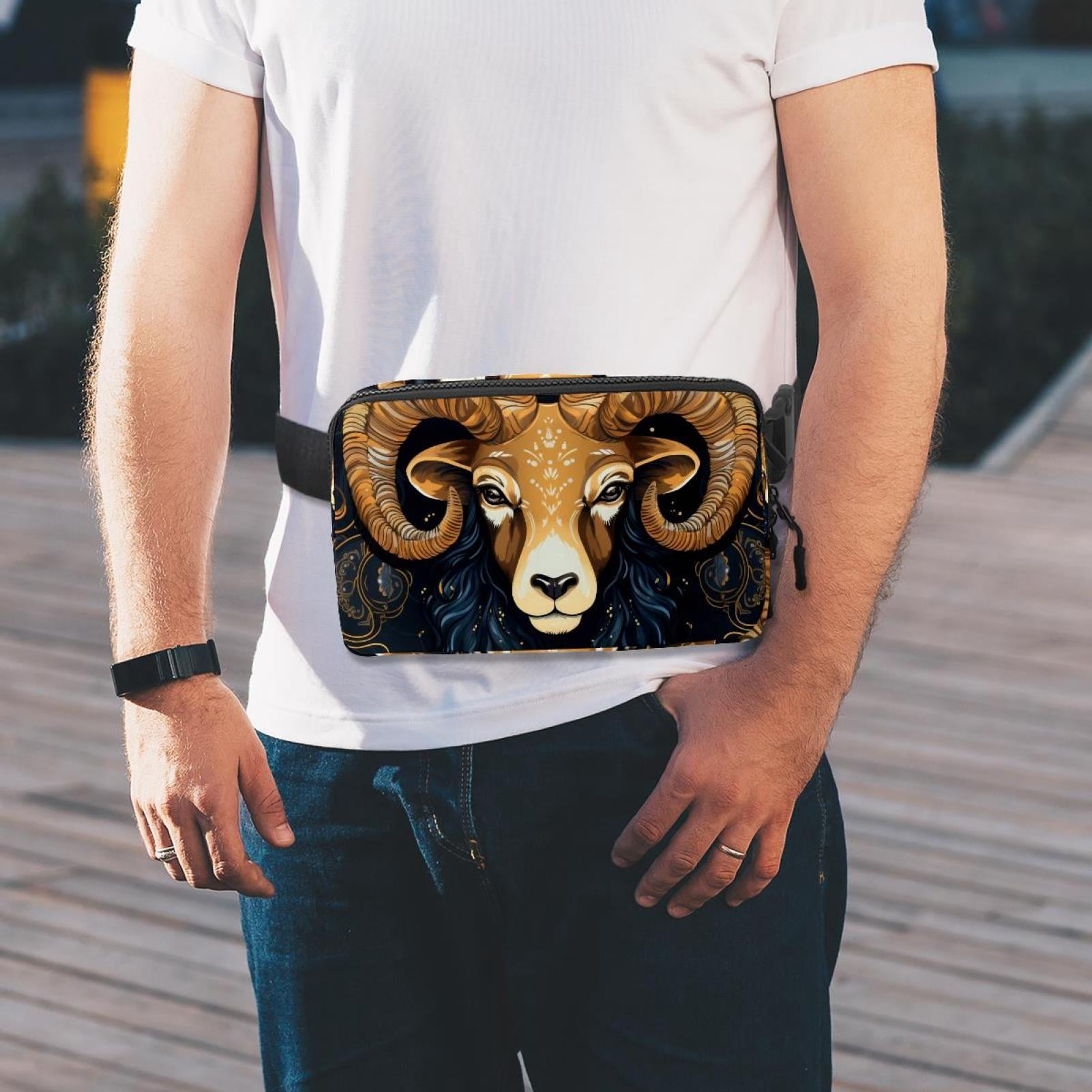Aries Running Belt Waist Packs Fanny Bag: Lightweight, Adjustable, with Extension Strap, Unisex