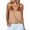 Khaki, variant on Ekouaer Women's Silk Satin Camisole Tank Tops V Neck Sleeveless Spaghetti Straps Blouse Casual Racerback Shirt