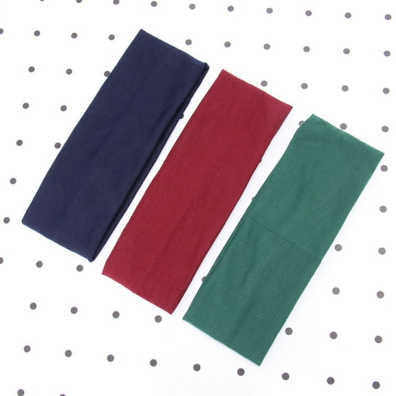 ORDDIART 6-Pack Yoga Hair Bands for Women and Girls, Round Cotton Elastic Bands, Breathable and , Assorted Colors