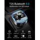 thumbnail image 2 of CHAO Puertos USB duales 5V/2.4A y 1A, cargador inalámbrico de música MP3 para coche, compatible con tarjeta TF/unidad flash USB, Bluetooth para coche, transmisor FM, reproductor adaptador de radio Blu, 2 of 5