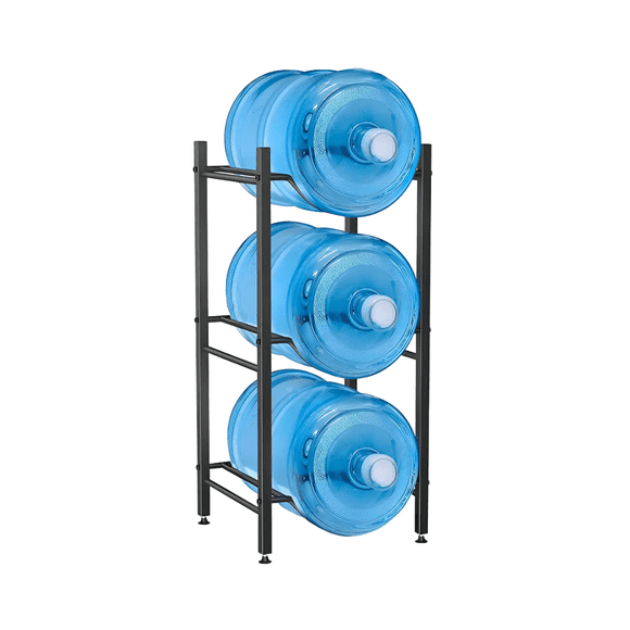"Portagarrafones Rack Organizador Exhibidor De 3 Garrafones Belug Color Negro "