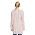 thumbnail image 3 of No Boundaries Juniors Chenille Cocoon Cardigan Sweater, Midweight, Sizes XS-XXXL, 3 of 5