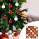 thumbnail image 5 of Bolas navideñas de 3 cm con formas especiales | Juego de 36 adornos de plástico mate | Adornos para árbol pintados y colgantes navideños, 5 of 5