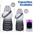 thumbnail image 3 of 64oz Half Gallon Motivational Water Bottle with Time Marker & Straw, BPA-Free Leakproof Sports Jug with 2-in-1 Chug & Straw Lid, Paracord Handle for Travel Gym, 3 of 8