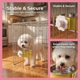 thumbnail image 5 of Stainless Steel Hanging Pet Bowl for Dog Crate with No Spill Rim Removable Clip on Food and Water Dish for Small Medium Dogs and Cats, 5 of 6