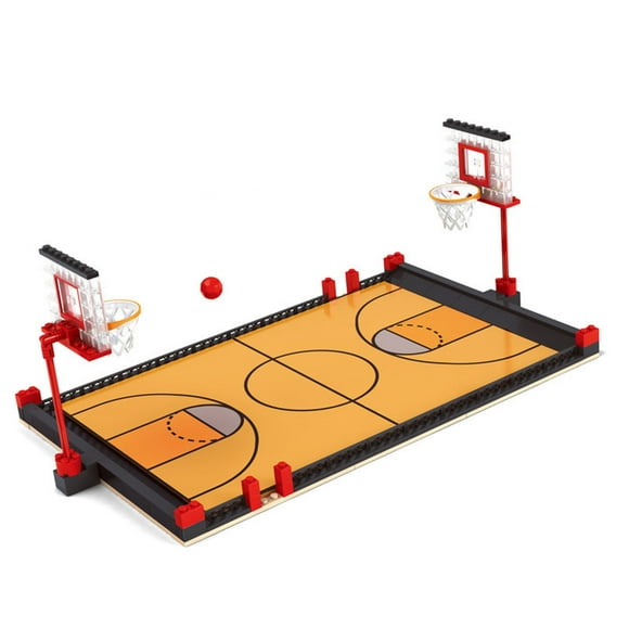 Rbaofujie Big Basketball Court Block Assembly Children's Sports Toys DIY Compatible Big Basketball Court Sports Ground Blocks
