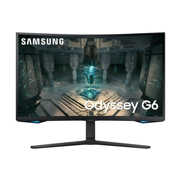 SAMSUNG 32" Odyssey QHD G65B Curved Gaming Monitor, 240Hz, 1ms (GTG), HDR 600, Gaming Hub, 1000R, AMD FreeSync Premium Pro, LS32BG652ENXGO