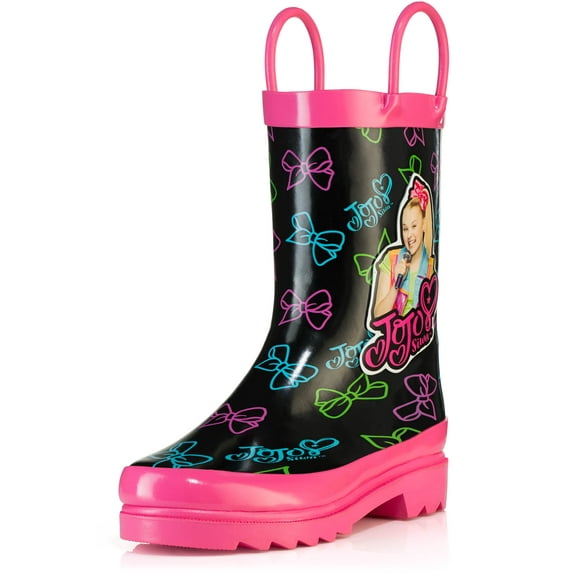 Nickelodeon JoJo Siwa Rain Boots - Size 6 Toddler Pink/Black