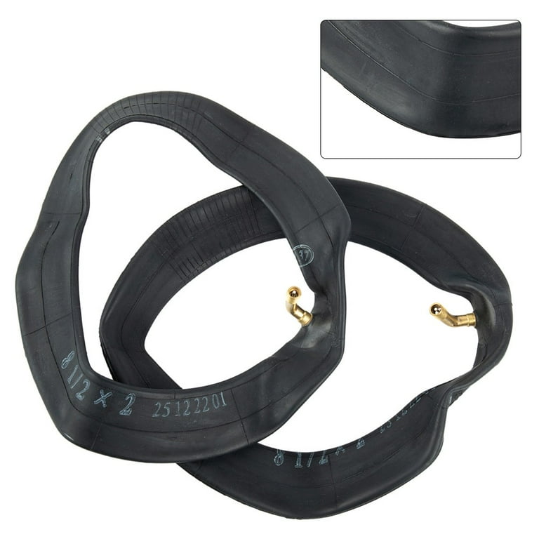 Chambre à Air Coudée Pour Scooter Xiaomi - Taille 50-156 (81/2x2) - Valve Schrader - Noire
