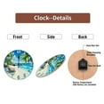 thumbnail image 7 of Beach Ocean Scene Wall Clock 10-Inch Silent Wooden Wall Clock, Battery Operated (AA Batteries Not Included), Artistic Home Decor, 7 of 7