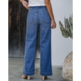 thumbnail image 2 of Pantalones GRAPENT para mujer, pantalones anchos de viaje, color azul, talla L, 2 of 8