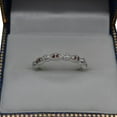 thumbnail image 5 of Marquise and Dot Garnet and Diamond Wedding Band 14k White Gold 0.25ct, 5 of 6