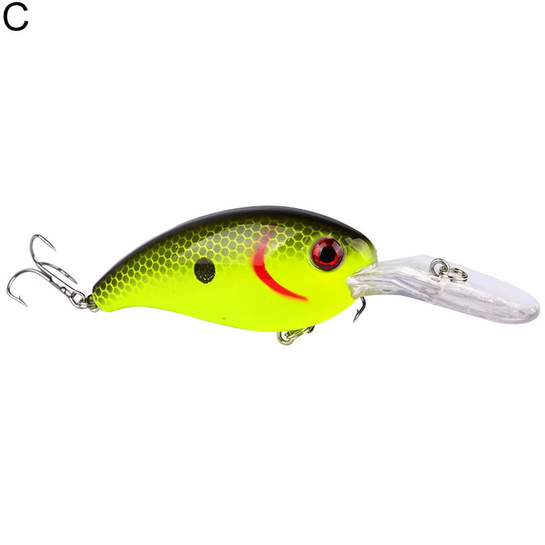 10cm 14.52g Crank Baits Fishing Lure, Crankbait Swimbaits Deep Diving Sinking Hard Lure Fishing Tackle for Freshwater/Saltwater, 1pc Artificial Crank