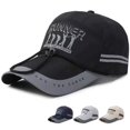 thumbnail image 4 of YAOBAMM Chapeau Réglable Boucle de Circonférence Bord Allongé Visière de Pêche Chapeau de Baseball Hommes Décontracté Réglable Protection Été, 4 of 7