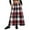 Y-Wine, variant on Npasoilc Wool Skirts for Women Vintage Fall Winter High Waisted Ruffle Hem Casual Plaid Printed Bodycon A-Line Ankle-Lenghth Skirt