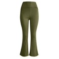 thumbnail image 4 of Yoga Pants Women High Waist Casual Soft Straight Leg Flare Leggings Tummy Control Seamless Bootcut Pants With Pockets, 4 of 6