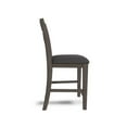 thumbnail image 4 of Benjara BM328242 Caity Counter Height Chair - Gray Acacia Wood - X Shaped Back - Set of 2, 4 of 5