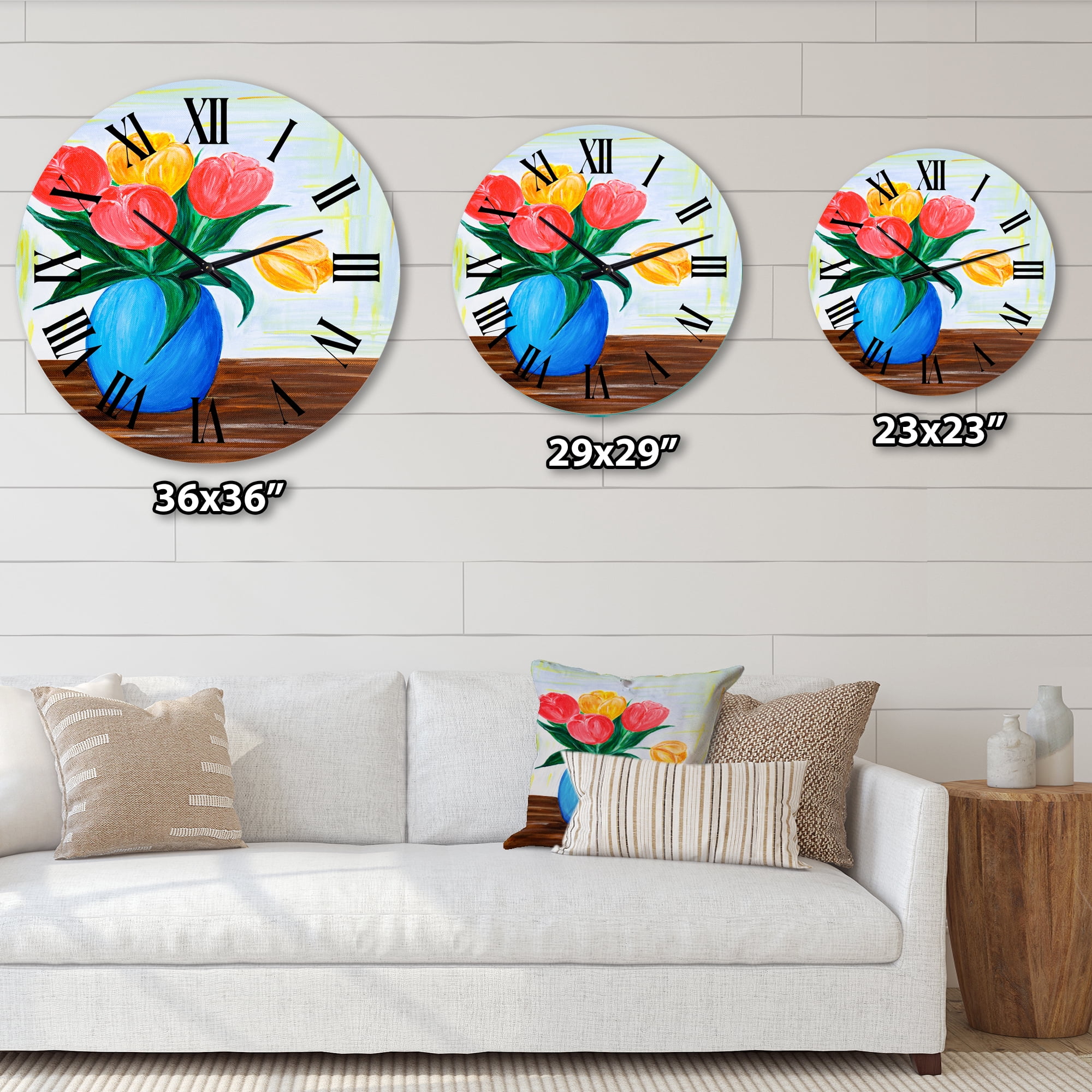 Designart 1 in Quartz Traditional Wall Clock