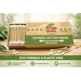 thumbnail image 4 of Bamboo Cotton Swabs 500 Count – Soft Cotton Tips for Makeup, Beauty & Personal Care, 4 of 5