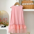 thumbnail image 4 of MEZZALL Girls Summer Dress Cute Bowknot Patchwork Sleeveless Vest A-Line For Toddler Kids O-Neck Trendy Dresses, 4 of 6