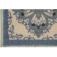 thumbnail image 5 of Nourison Caribbean All-over design Ivory/Blue Area Rug, 5 of 7