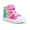 Rainbow Butterfly, variant on Toddler Kids Sneakers Girls High Top Canvas Shoes, Rainbow, Size 11
