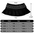 thumbnail image 3 of Women Gothic Punk Studded Mini Pleated Skirts Low Waist Short Skirts Harajuku Goth Skirt, 3 of 7
