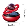 thumbnail image 2 of Rirozkan Solar Car Air Freshener, Rotating Double Ring Hanging Ornament, Aromatherapy Decor, Sun Powered Continuous Scent for Vehicle Interior Rearview Mirror, 2 of 6