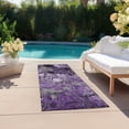 thumbnail image 6 of Addison Rugs Chantille Indoor/Outdoor Transitional Floral Purple Washable Runner Rug, 2'3" x 7'6", 6 of 6